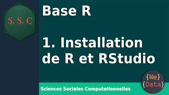 Base R - 1. Installation de R et Rstudio